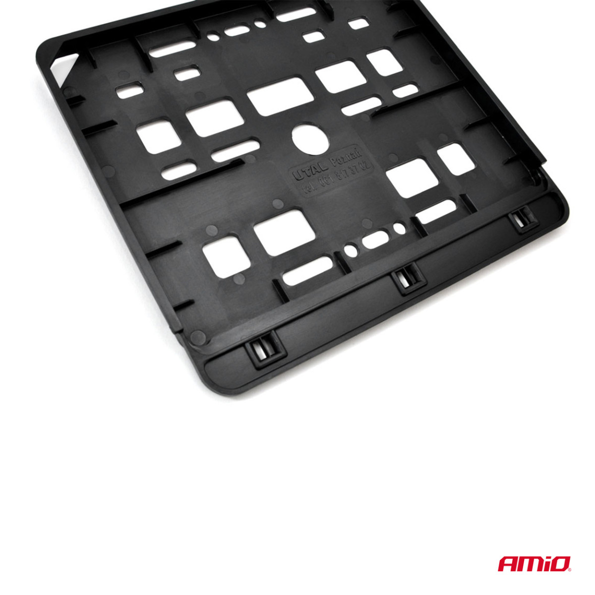 Motorcycle license plate holder – black, AMIO-01166