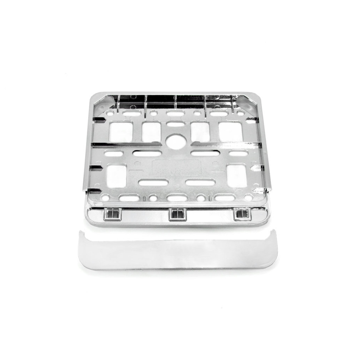 Scooter license plate holder – chrome, AMIO-01168