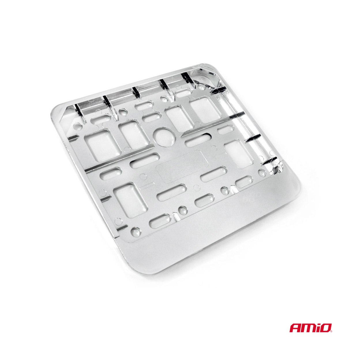 Scooter license plate holder – chrome, AMIO-01168