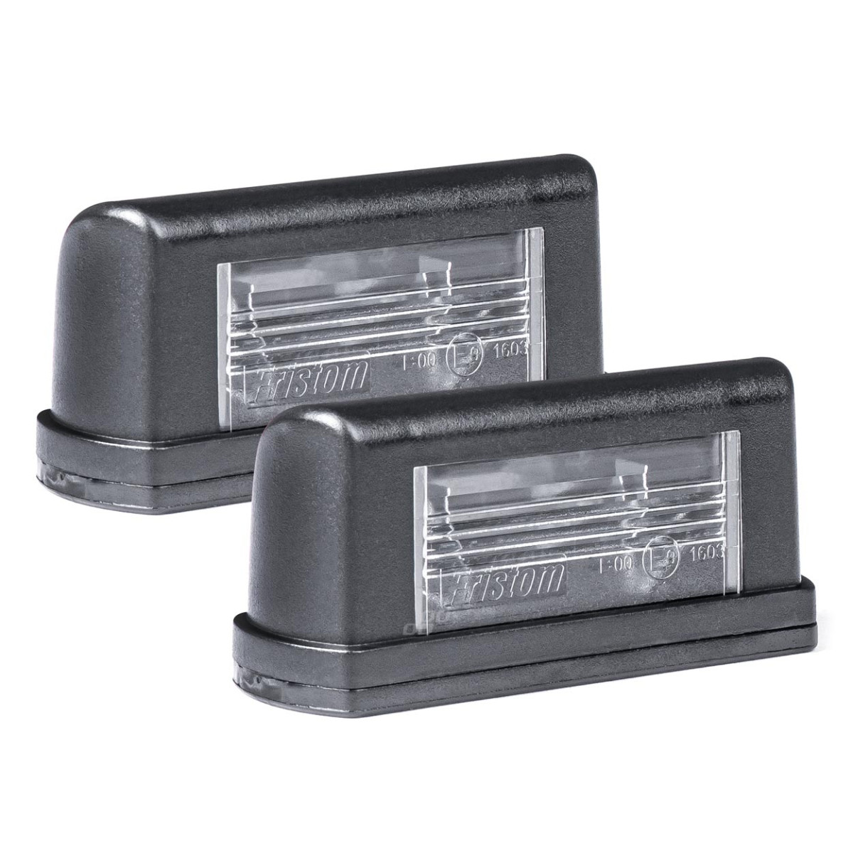 Housing for license plate light, white - 2 pcs.