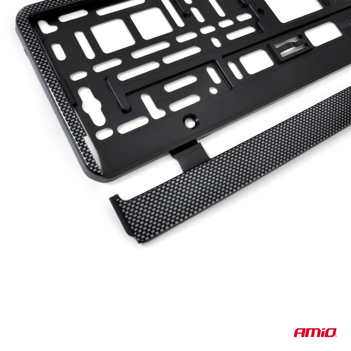 License plate holder – carbon, AMIO-01165