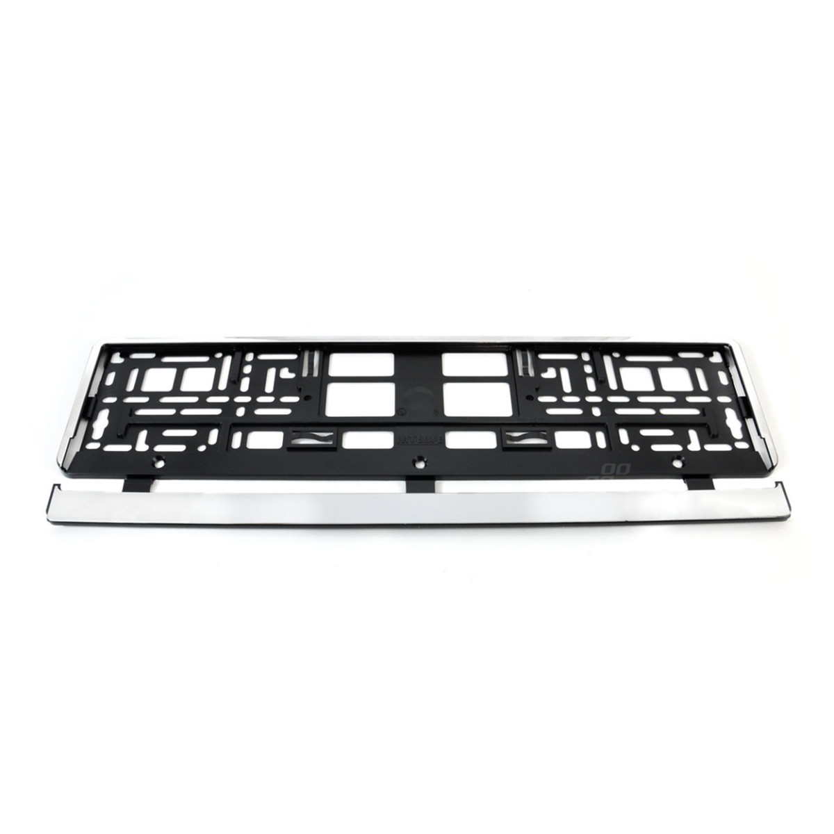 License plate holder – chrome, AMIO-01164