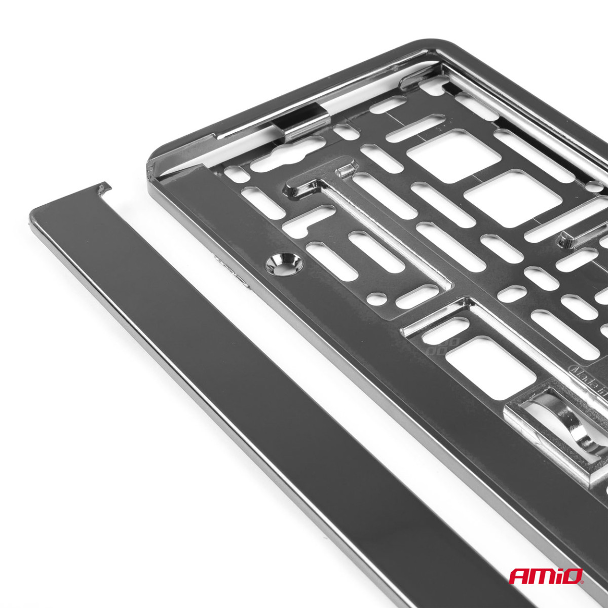 License plate holder – metallic graphite, AMIO-03173