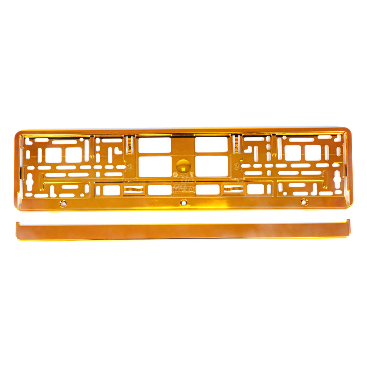 License plate holder – metallic orange, AMIO-03175