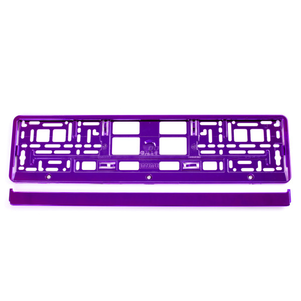 License plate holder – metallic purple, AMIO-03172