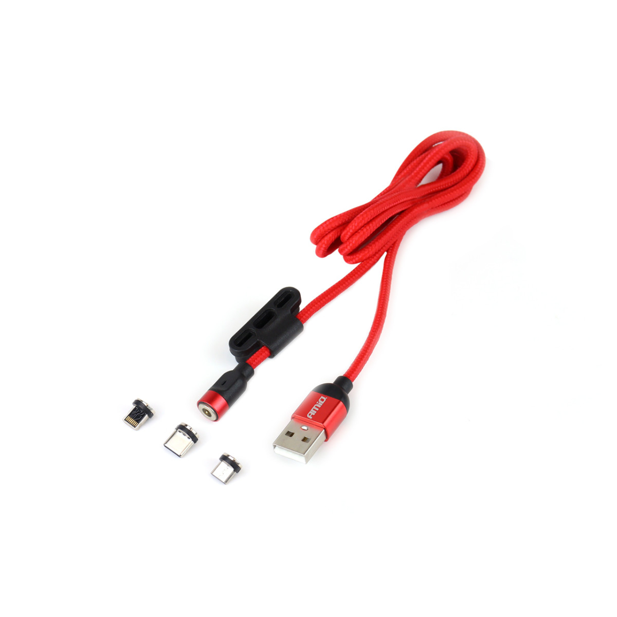 Magnetic USB cable 3 in 1 – Lightning / USB-C / micro USB 1 m UC-08 AMIO-02522