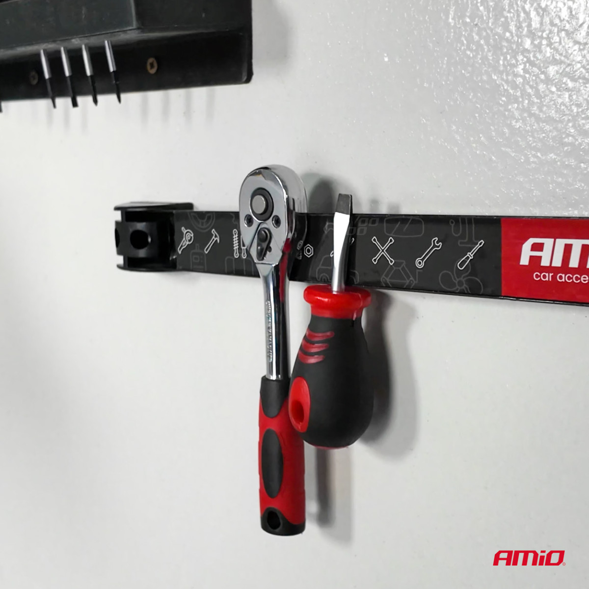 Magnetic tool strips, set of 3 (20 cm, 30.5 cm, 46 cm) AMIO-04263