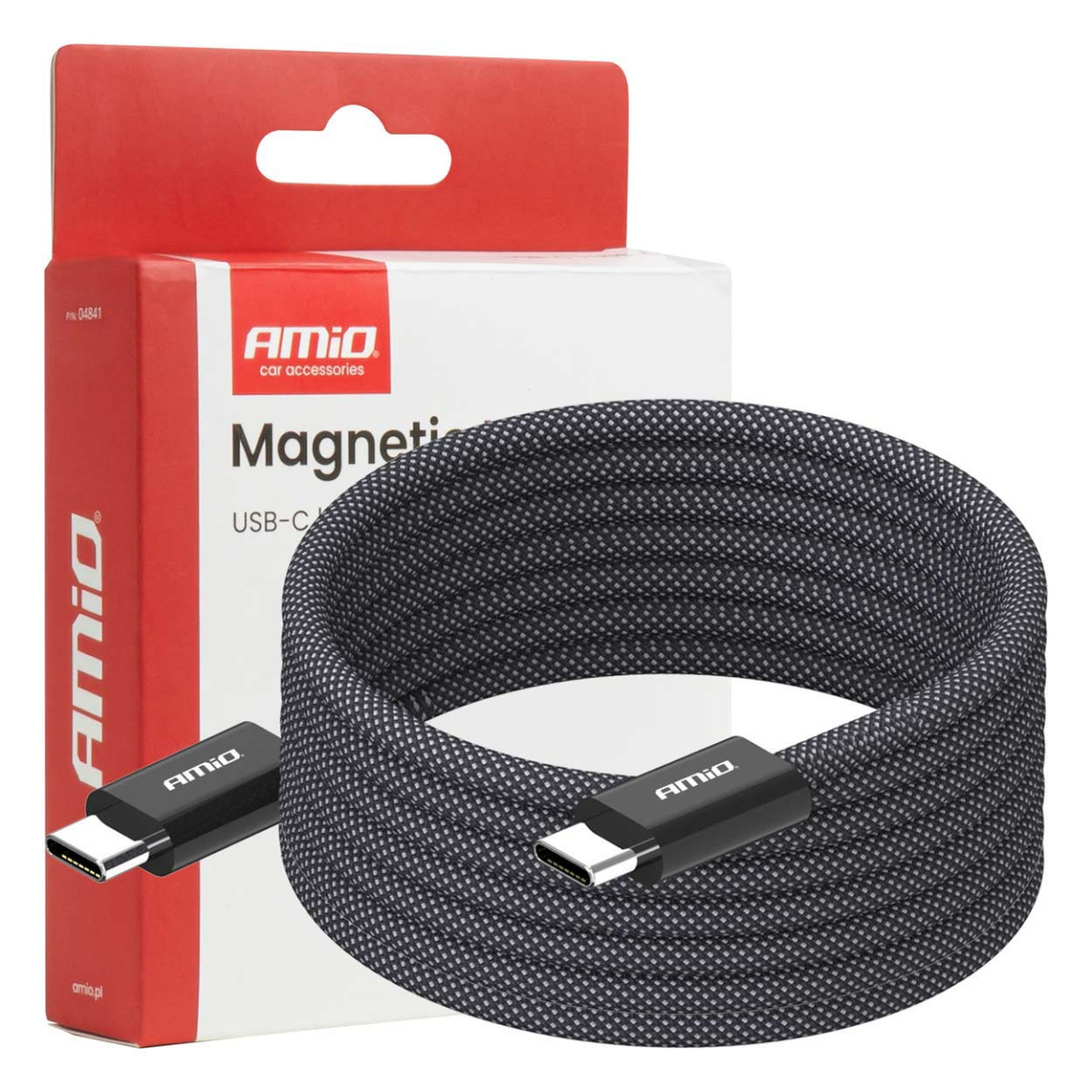 Magnetic USB-C – USB-C cable 60W 200 cm AMIO-04841