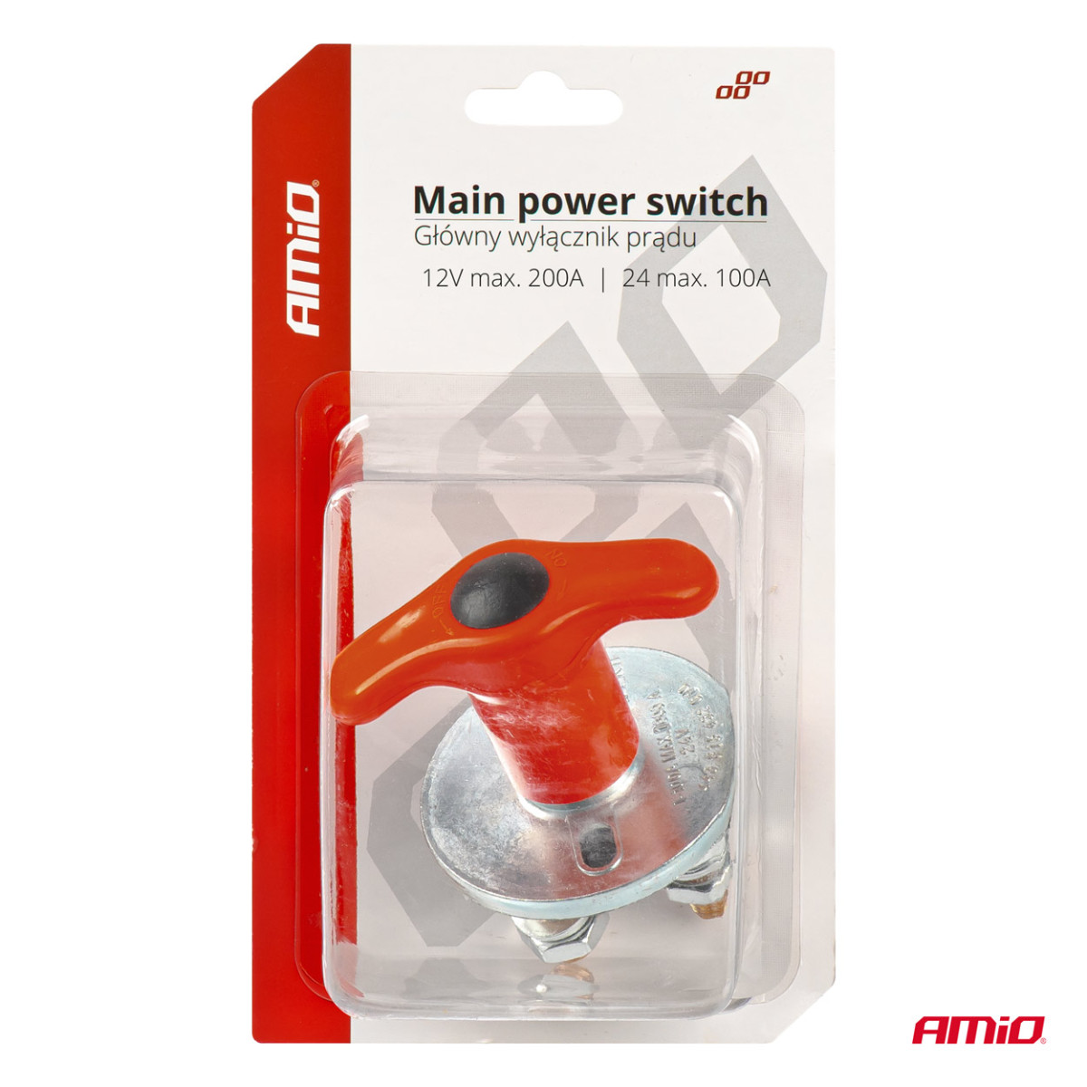 Main battery power switch 12/24V, 200A (max. 500A) 