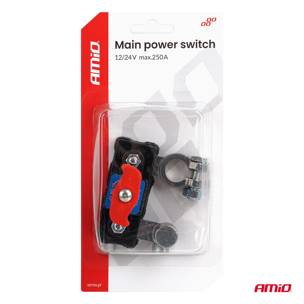 Main battery switch 12/24V 250A AMIO-04831