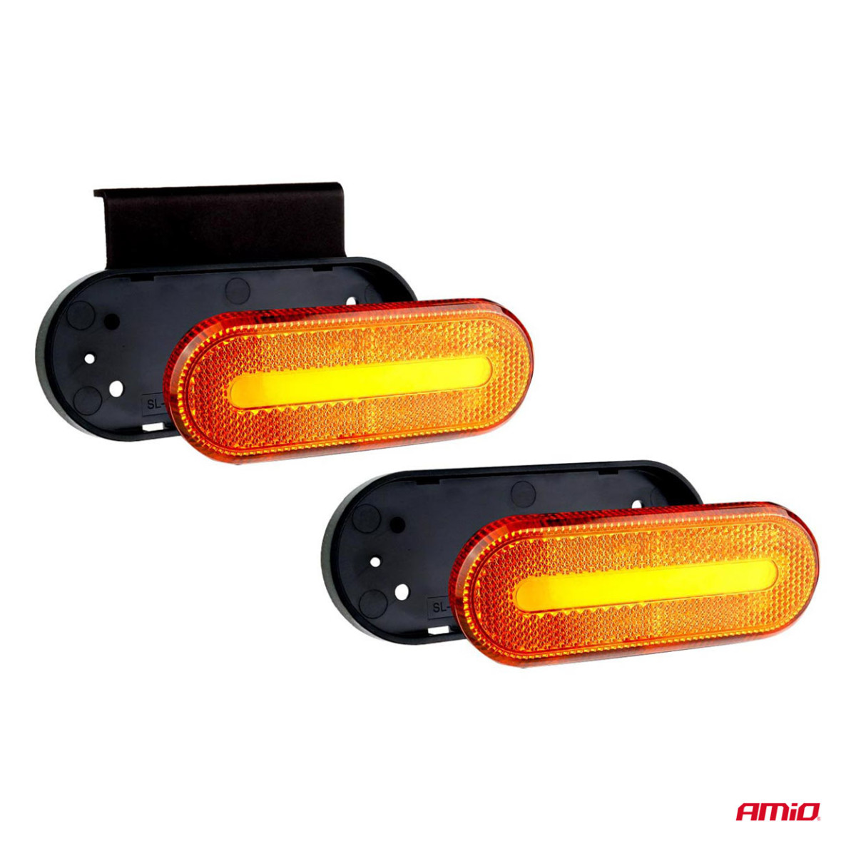 LED marker light AMiO OM-01-O oval, orange