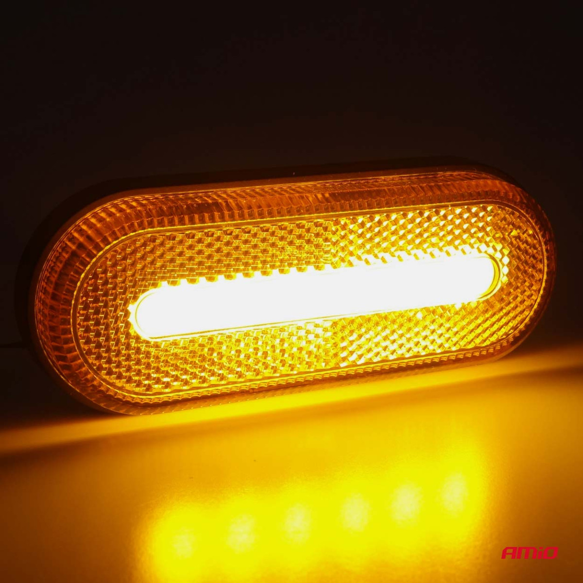 LED marker light AMiO OM-01-O oval, orange