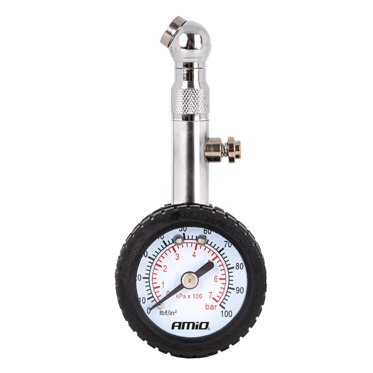 Mechanical pressure gauge with rotating head and drain valve 7 bar AMIO-04469