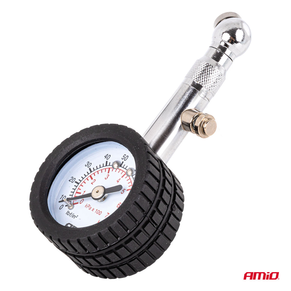 Mechanical pressure gauge with rotating head and drain valve 7 bar AMIO-04469