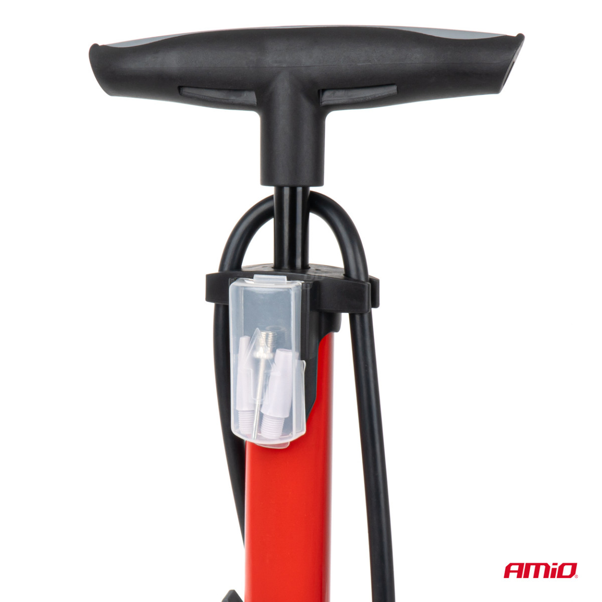 Metal hand pump with pressure gauge MINI PU08 AMIO-04343