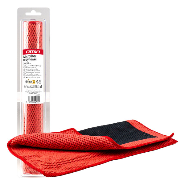 Microfiber towel 30 × 30 cm, AMIO-04727