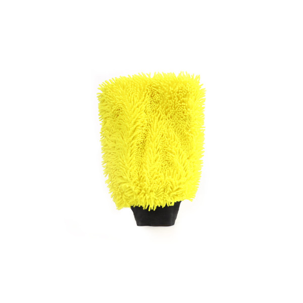 Microfiber glove, yellow, 23x17 cm AMIO-02517