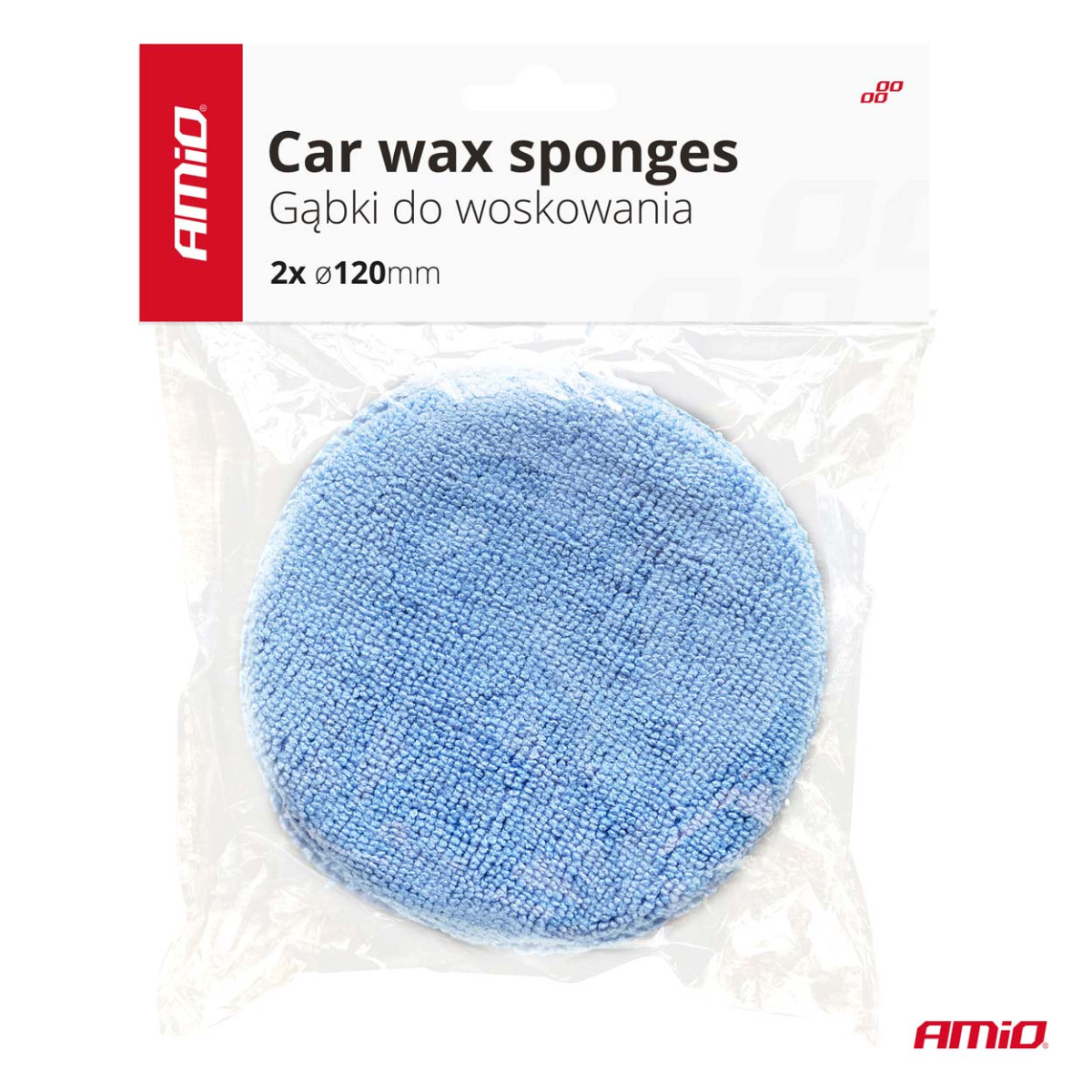 Microfiber polishing pad set 120 mm, 2 pcs., AMIO-03983