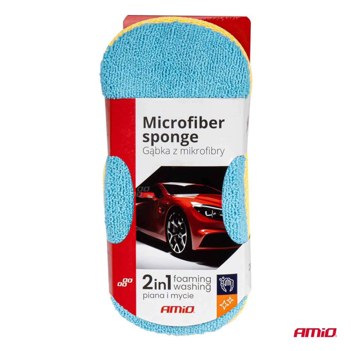 Microfiber sponge, 23x10x6 cm AMiO-03840