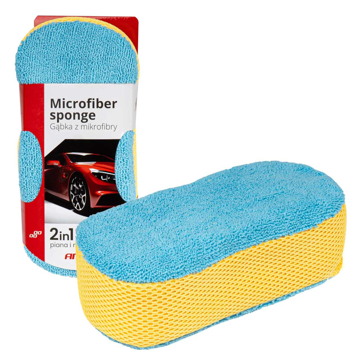 Microfiber sponge, 23x10x6 cm AMiO-03840
