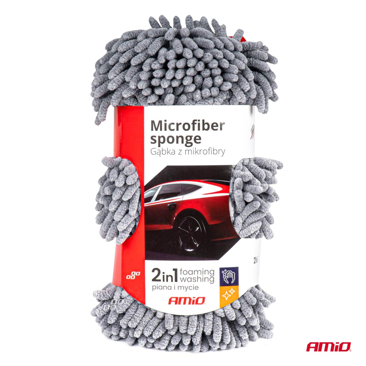 Microfiber sponge Cwash-08, 27x14x6 cm