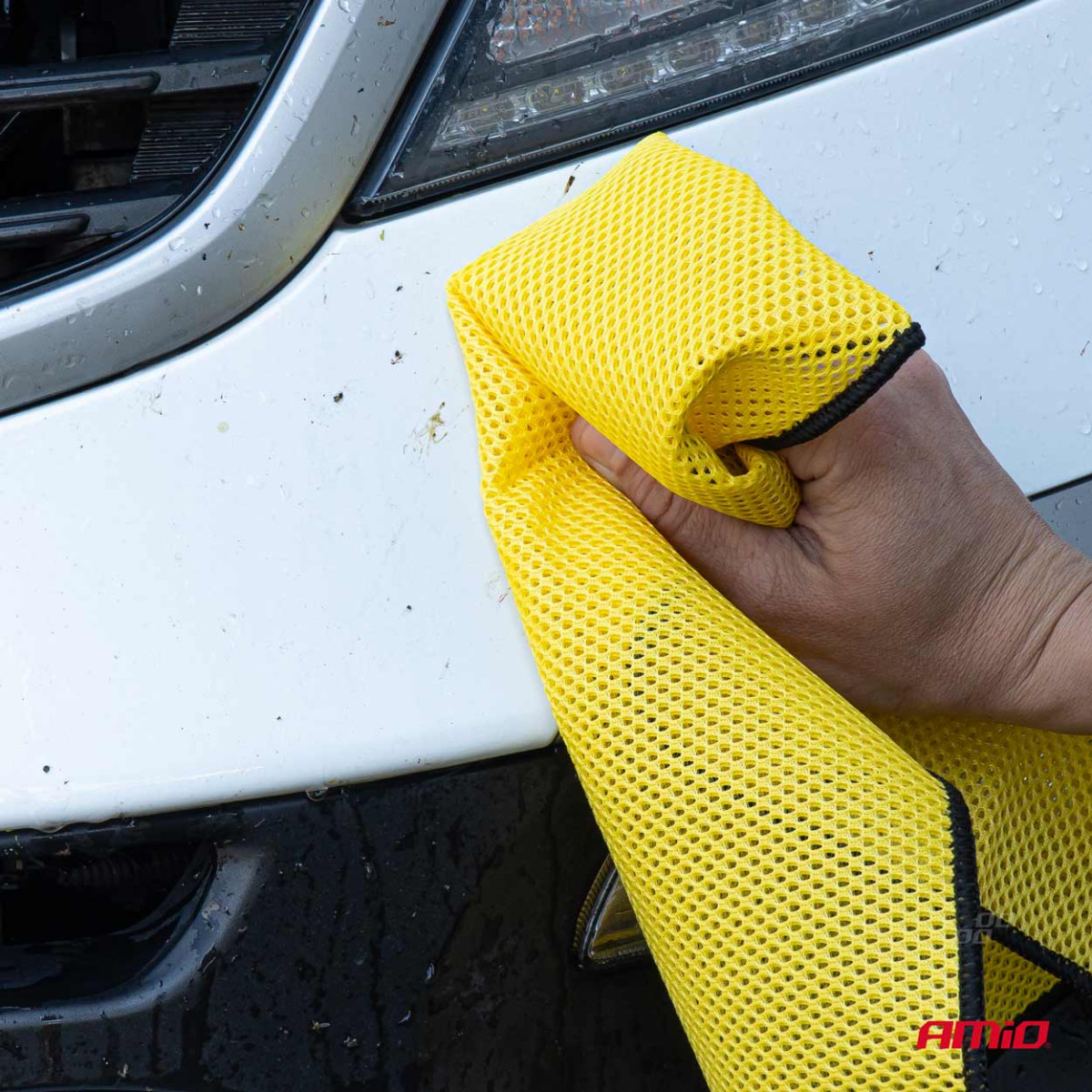 Microfiber cloth 40×40 cm, 280 gsm, 2 pcs. AMIO-03977