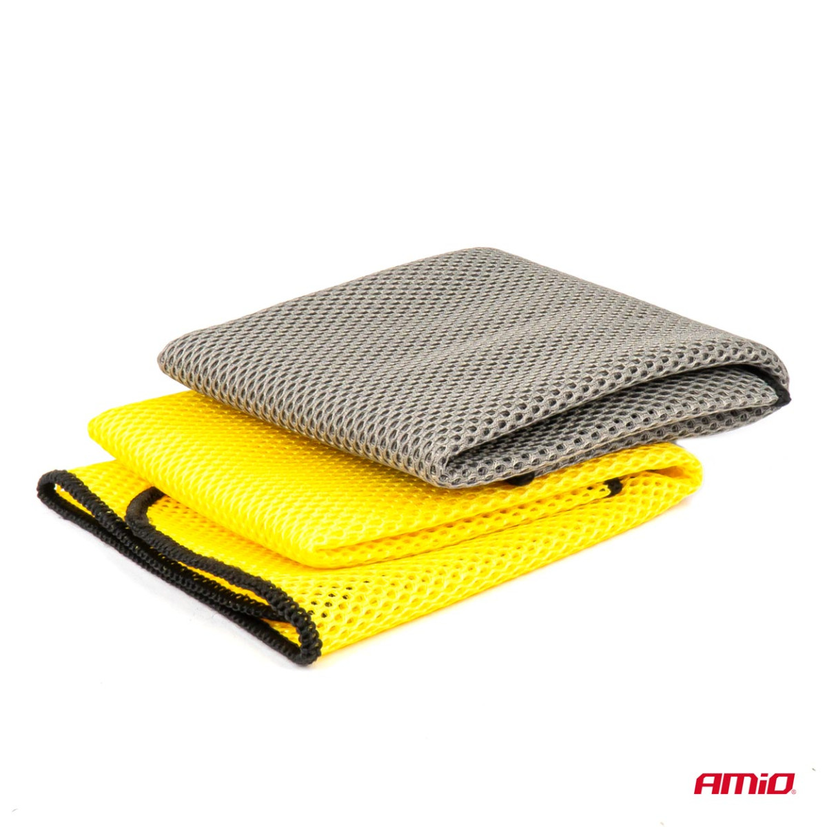 Microfiber cloth 40×40 cm, 280 gsm, 2 pcs. AMIO-03977