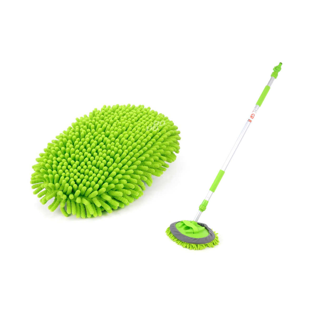 Telescopic brush with water connection, microfiber 145-247cm AMIO-02399