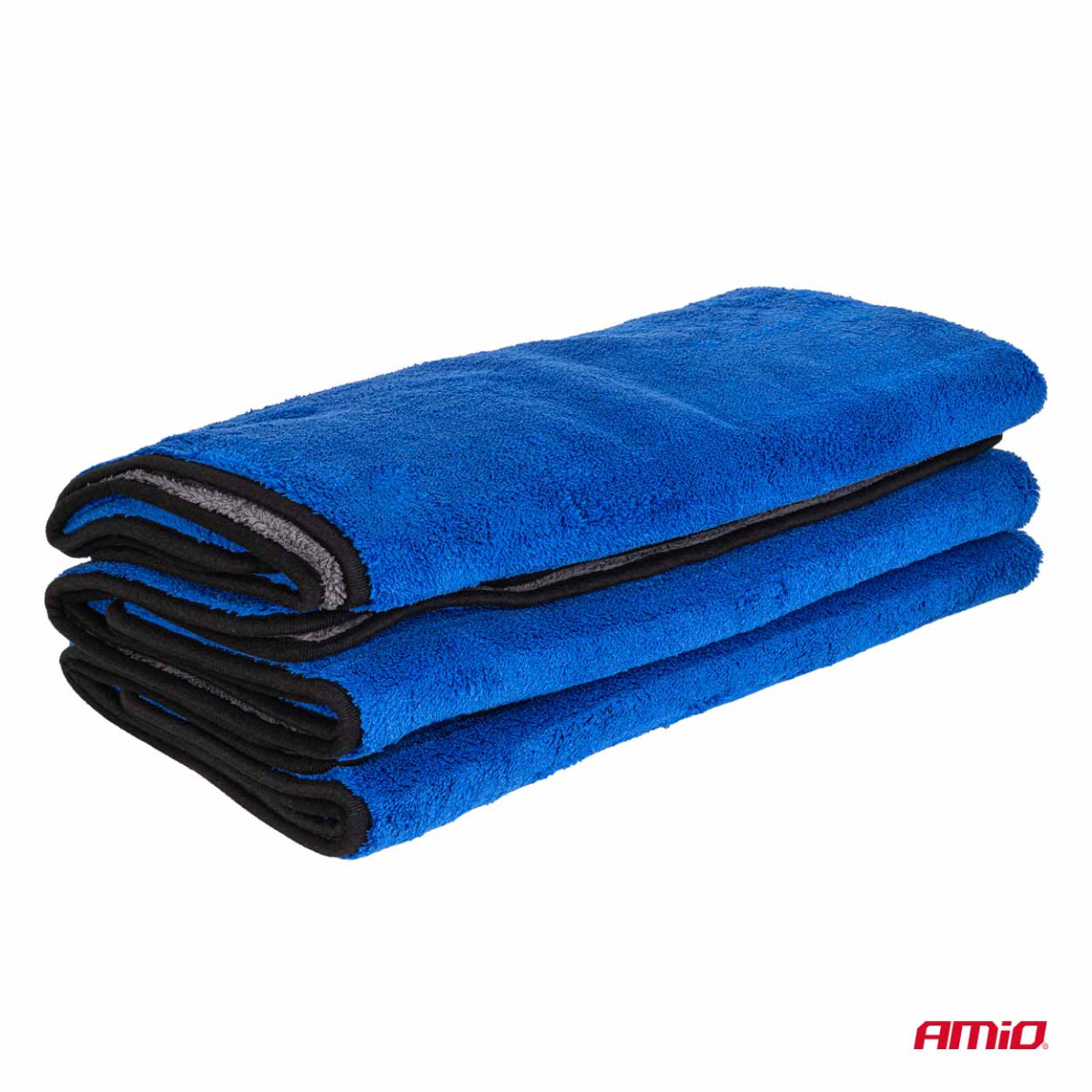 Microfiber towel set 3 pcs. 800 GSM, 60×90 cm, AMIO-04487
