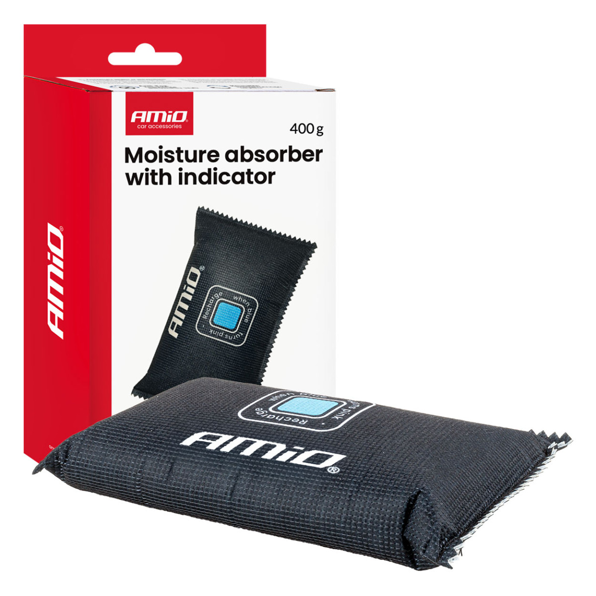 Car moisture absorber with indicator, 400 g AMIO-04877