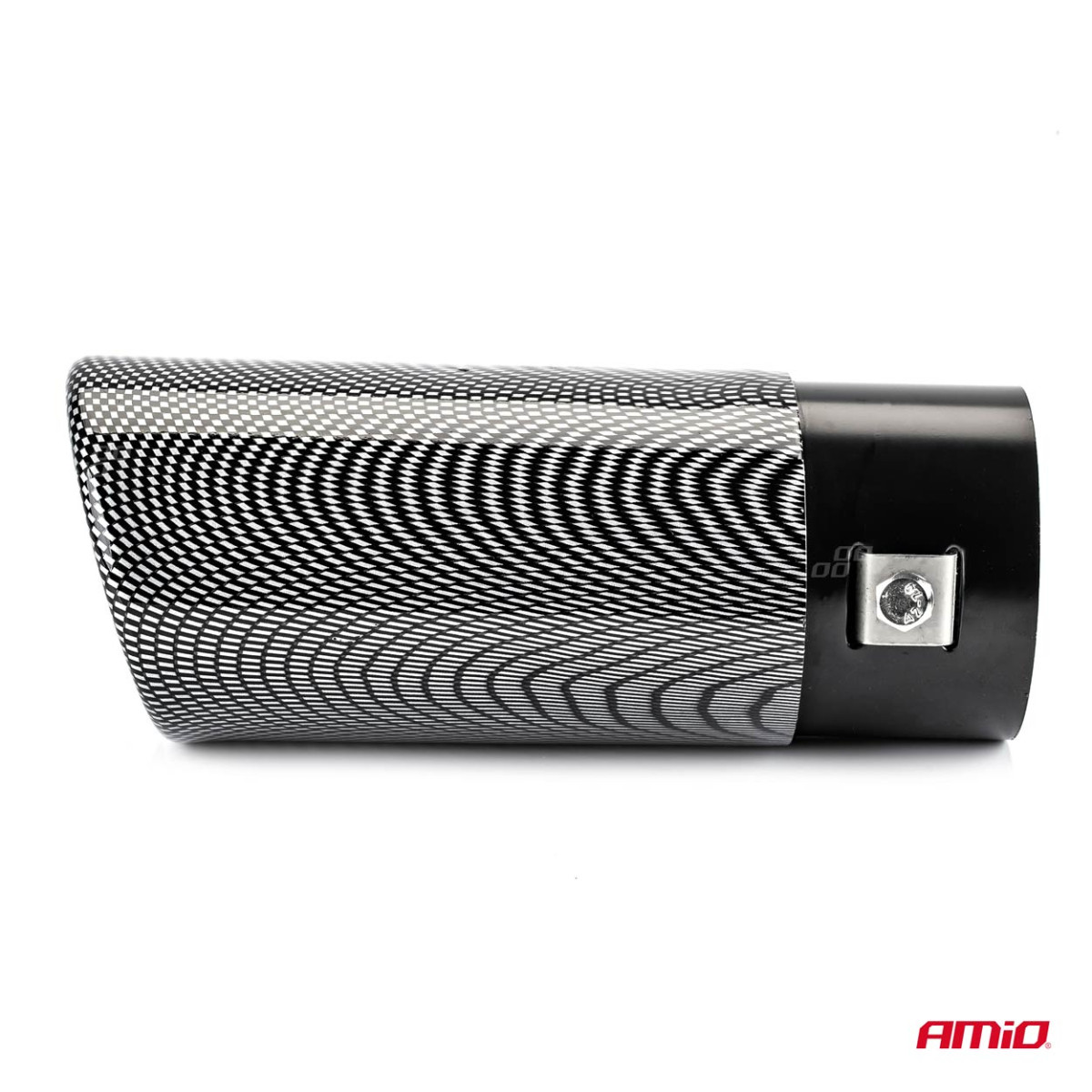 Muffler tip 37–54 mm, stainless steel, Carbon, AMIO-02350