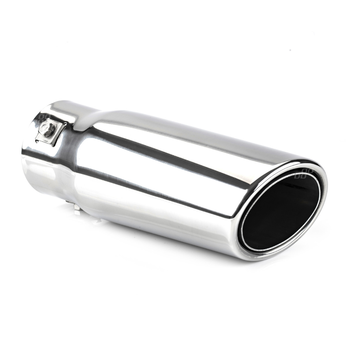 Muffler tip 40–58 mm, stainless steel, chrome-plated, AMIO-02352