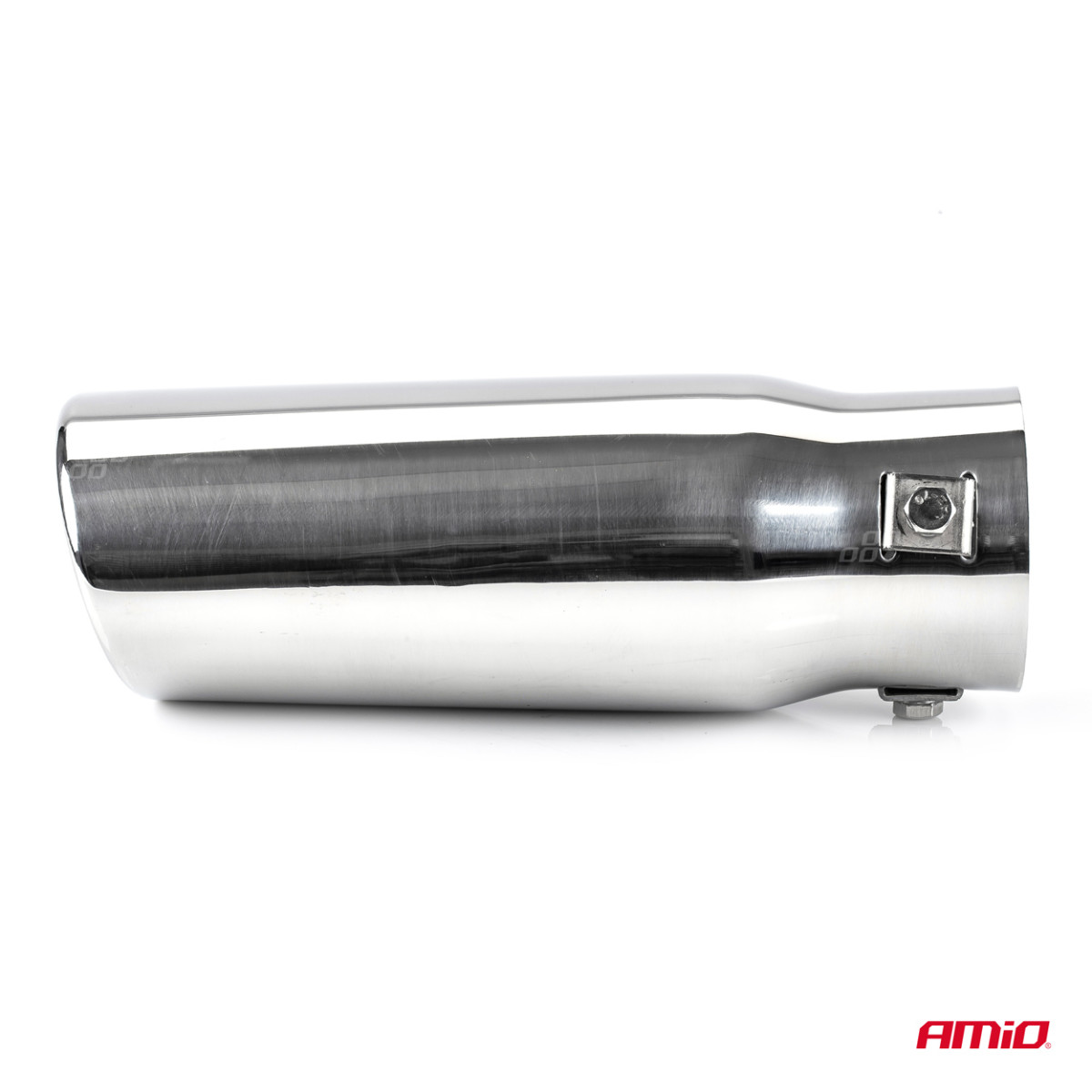 Muffler tip 40–58 mm, stainless steel, chrome-plated, AMIO-02352