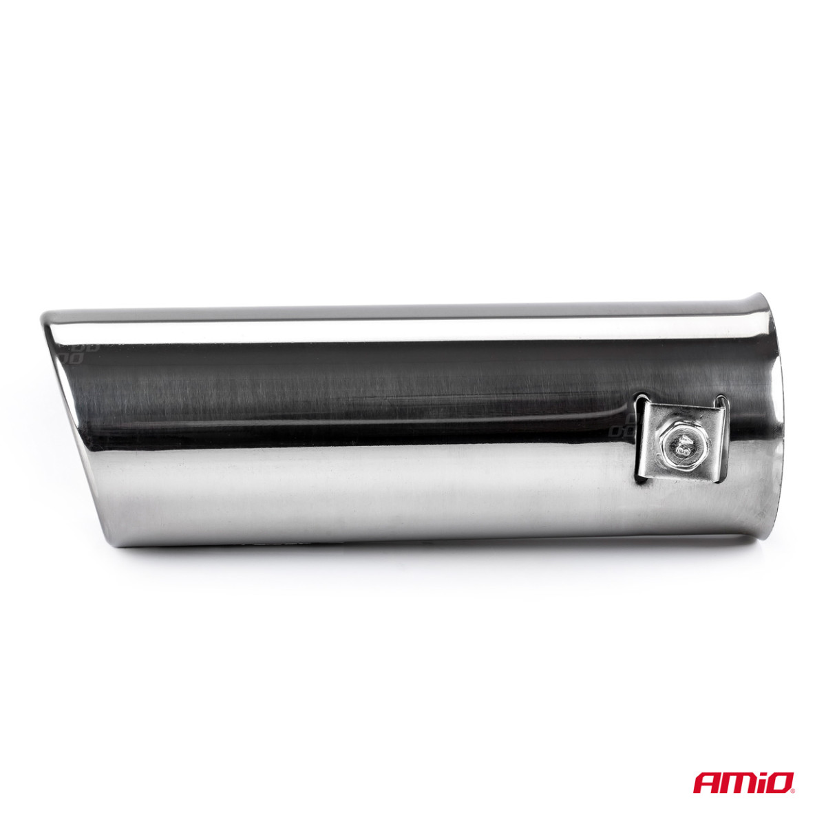 Muffler tip 30-45 mm, stainless steel, chrome plated, AMIO-01302