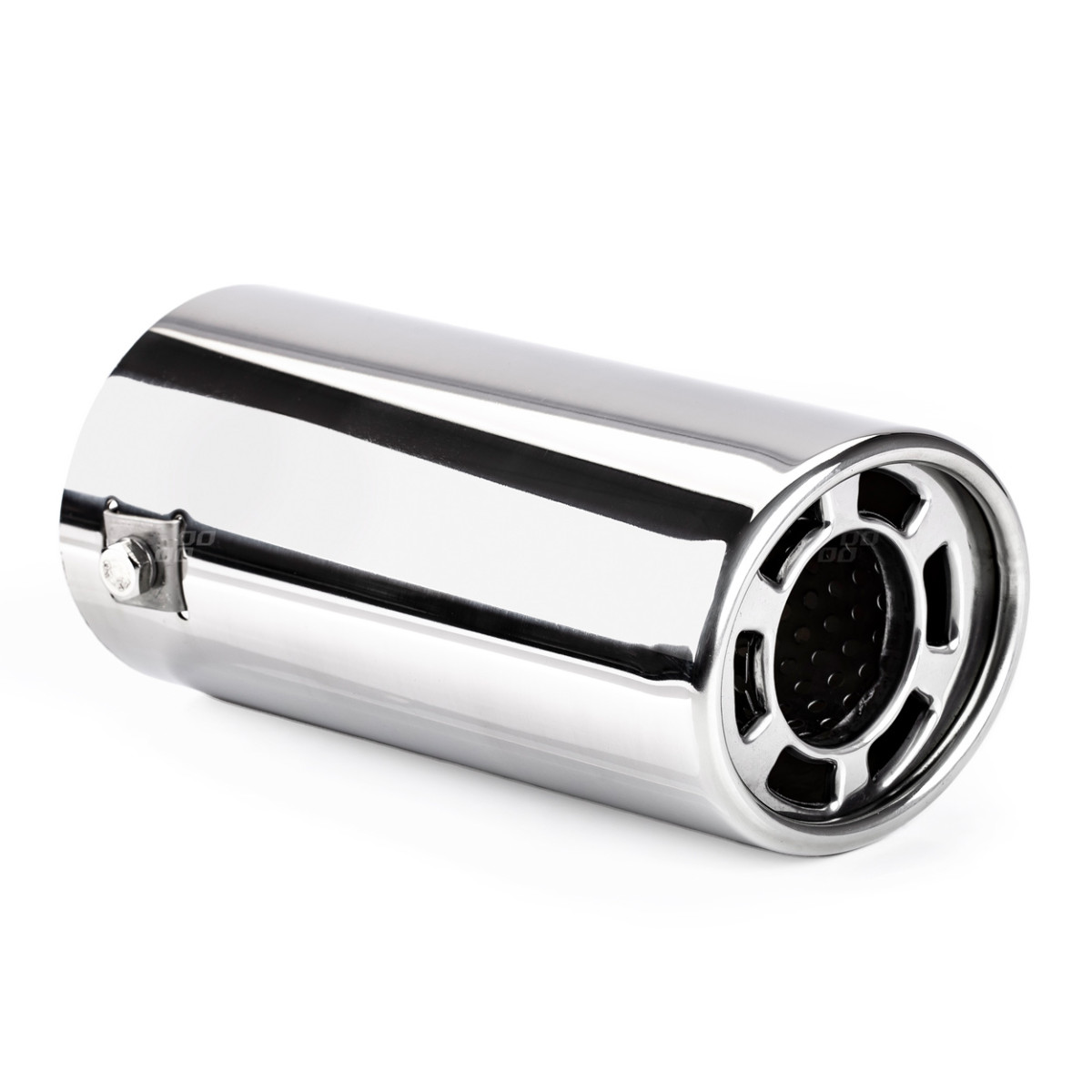 Muffler tip 58-70 mm, stainless steel, chrome plated, AMIO-01306