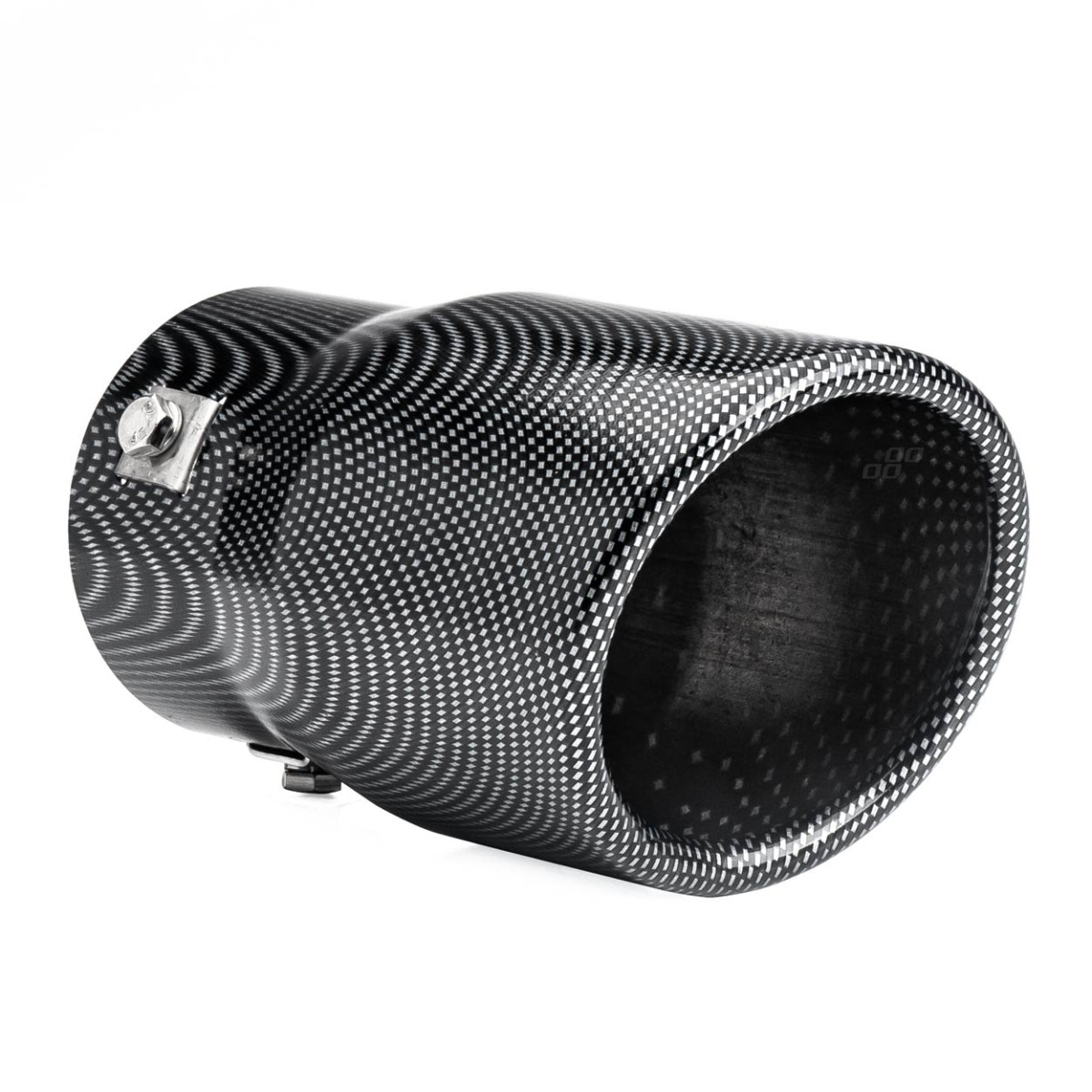 Muffler tip 48-65 mm, stainless steel, Carbon, AMIO-01117