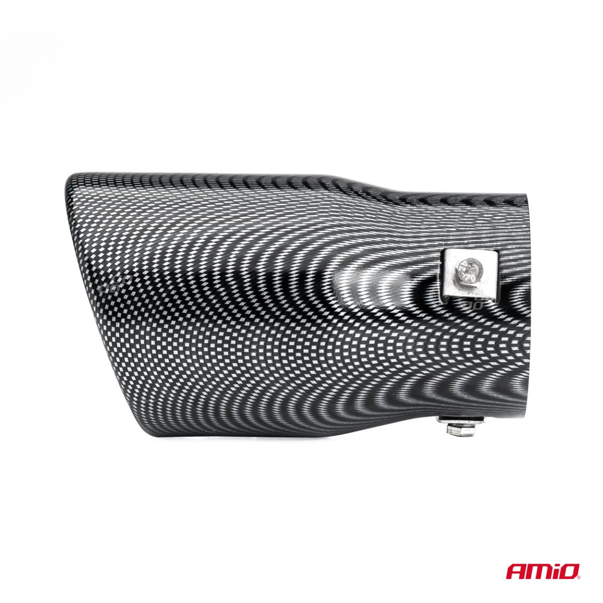 Muffler tip 48-65 mm, stainless steel, Carbon, AMIO-01117