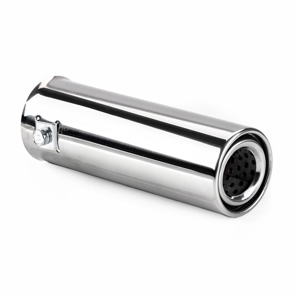 Muffler tip 31-45 mm, stainless steel, chrome plated, AMIO-01309