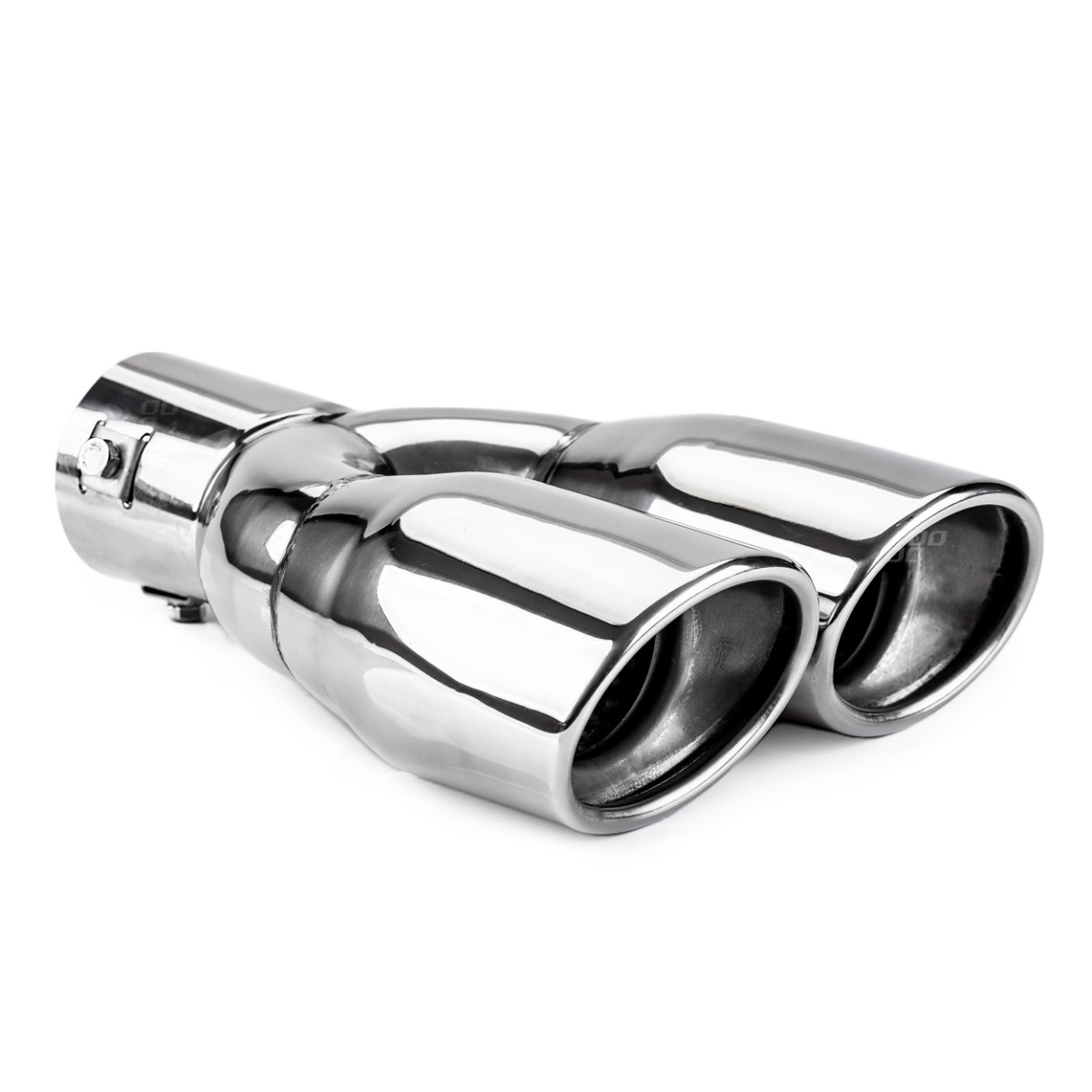 Muffler tip 38-48 mm, stainless steel, chrome plated, AMIO-01310