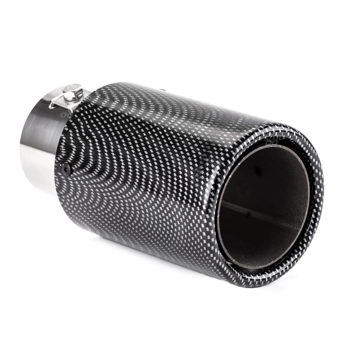Muffler tip 35-50 mm, stainless steel, carbon, AMIO-01316