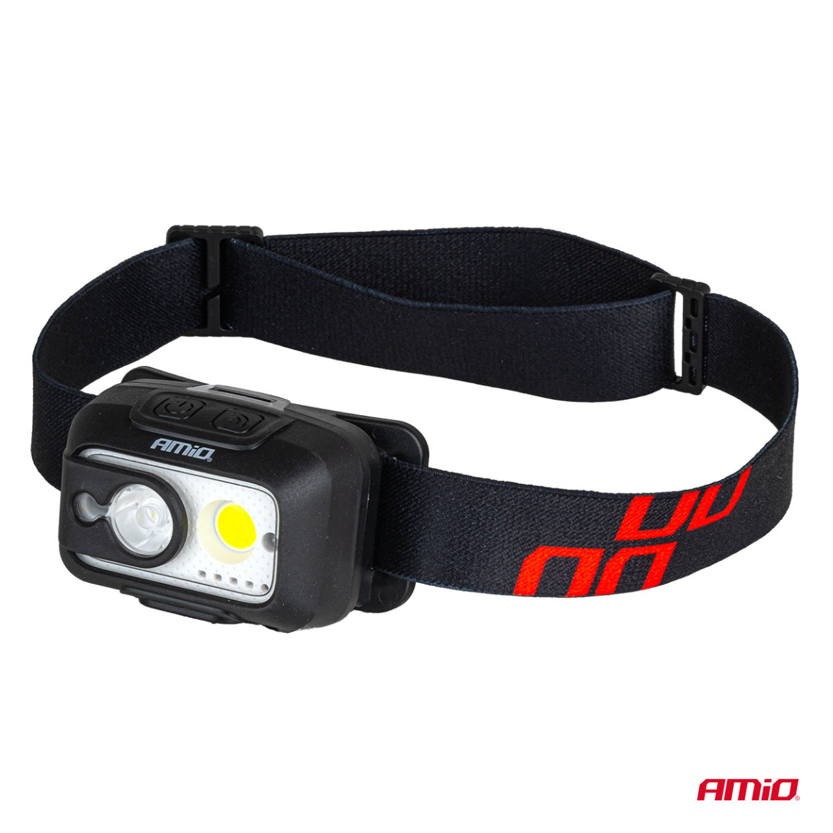 Rechargeable headlamp with motion sensor XPG+COB, 1800 mAh, AMIO-04667