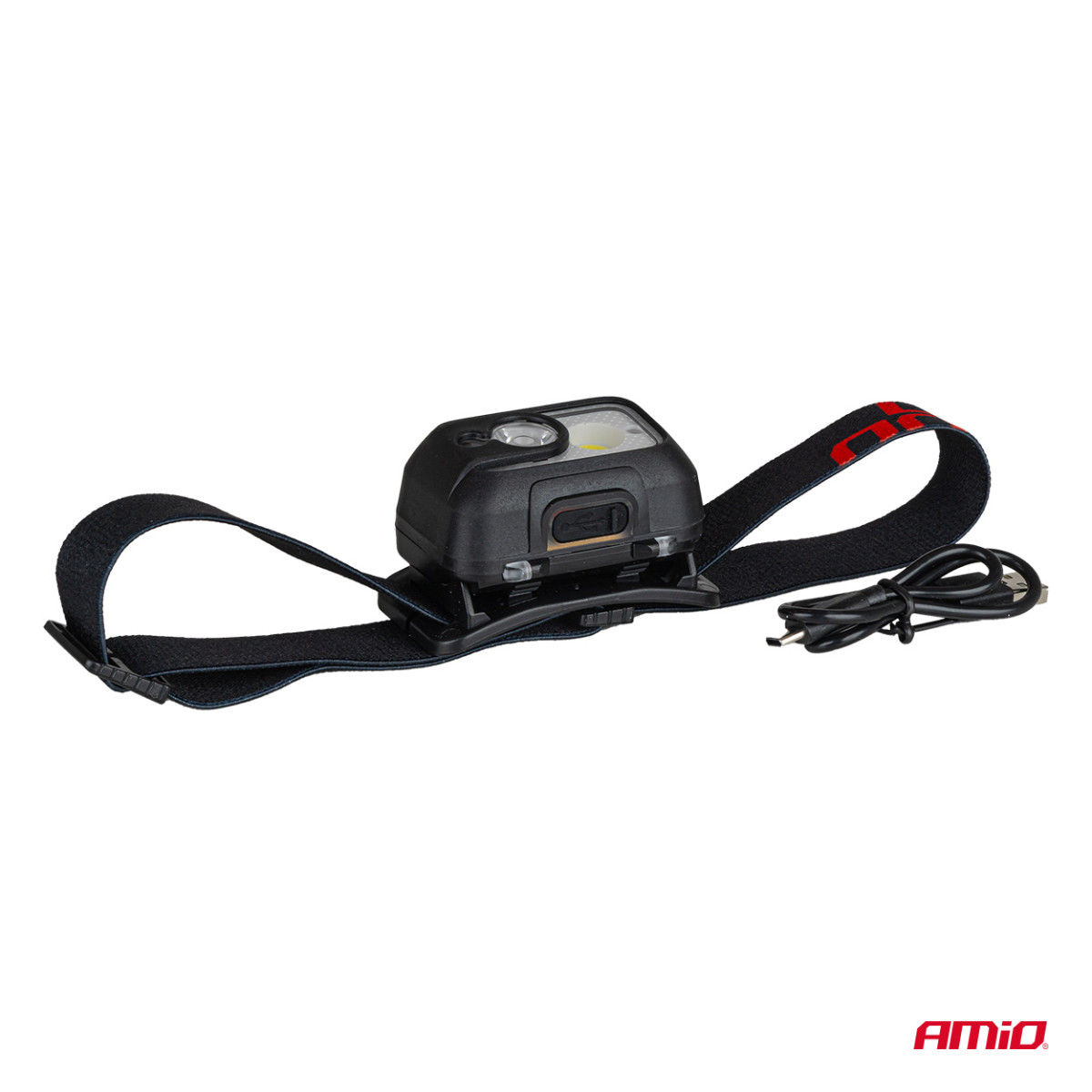 Rechargeable headlamp with motion sensor XPG+COB, 1800 mAh, AMIO-04667