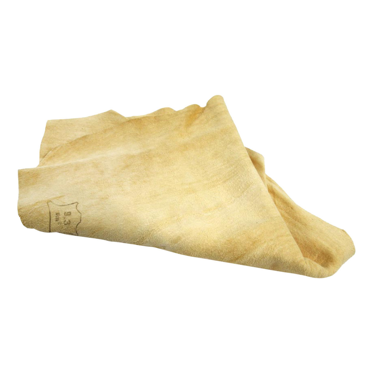 Natural chamois cloth, 23.2 dm², irregular shape