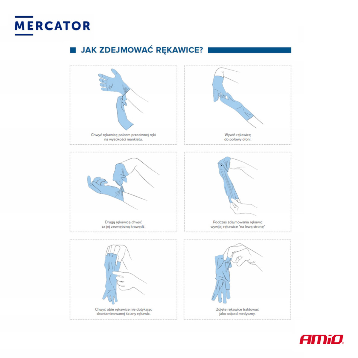 Protective nitrile gloves Nitrylex Black, size XL, 100 pcs.