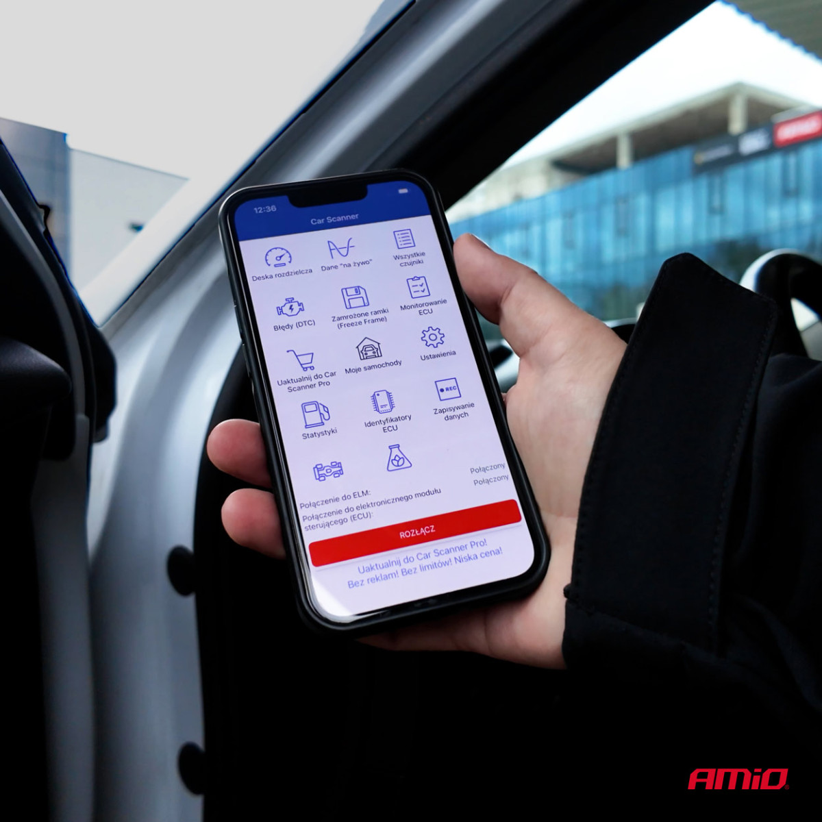 OBD2 BT PIC25K80 DC24K Diagnostic Scanner AMIO-04731