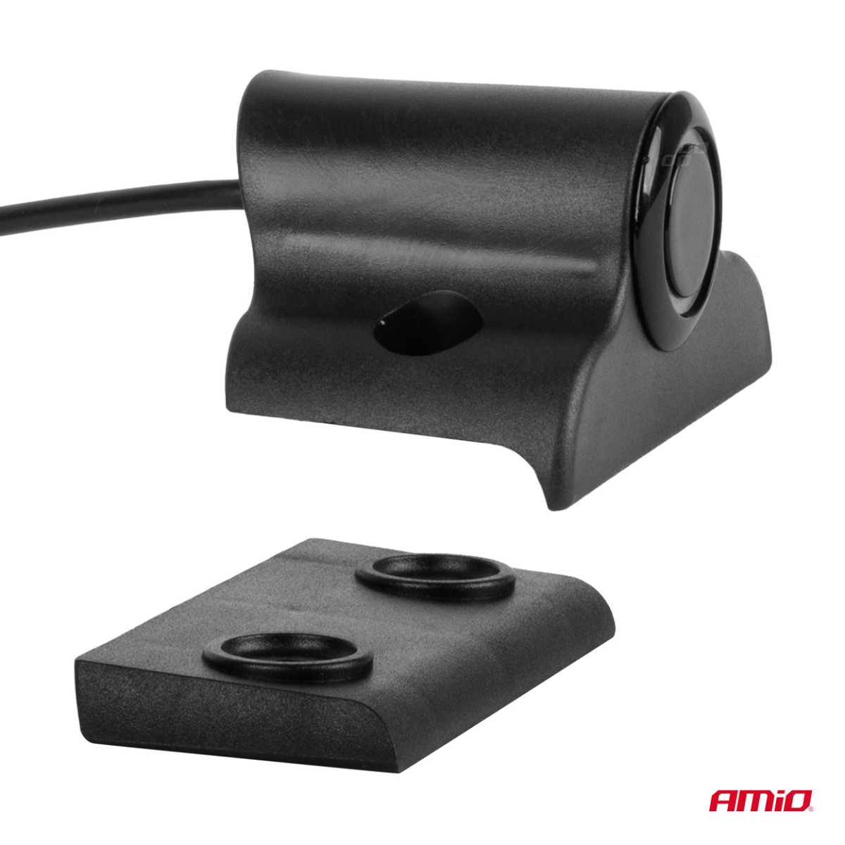Parking assistance system TRUCK/BUS, 4 black sensors with buzzer 19 mm AMIO-02278