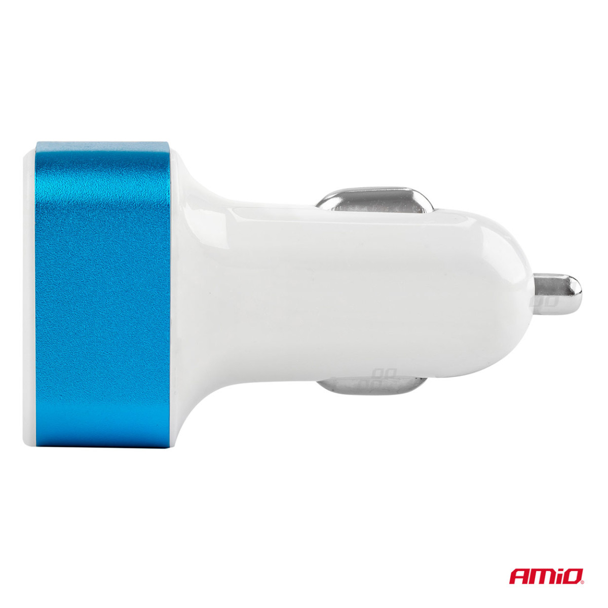 Car phone charger with voltmeter 2xUSB TEST-04