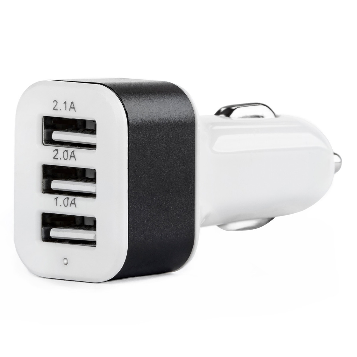 Car phone charger 3xUSB white PCH-03