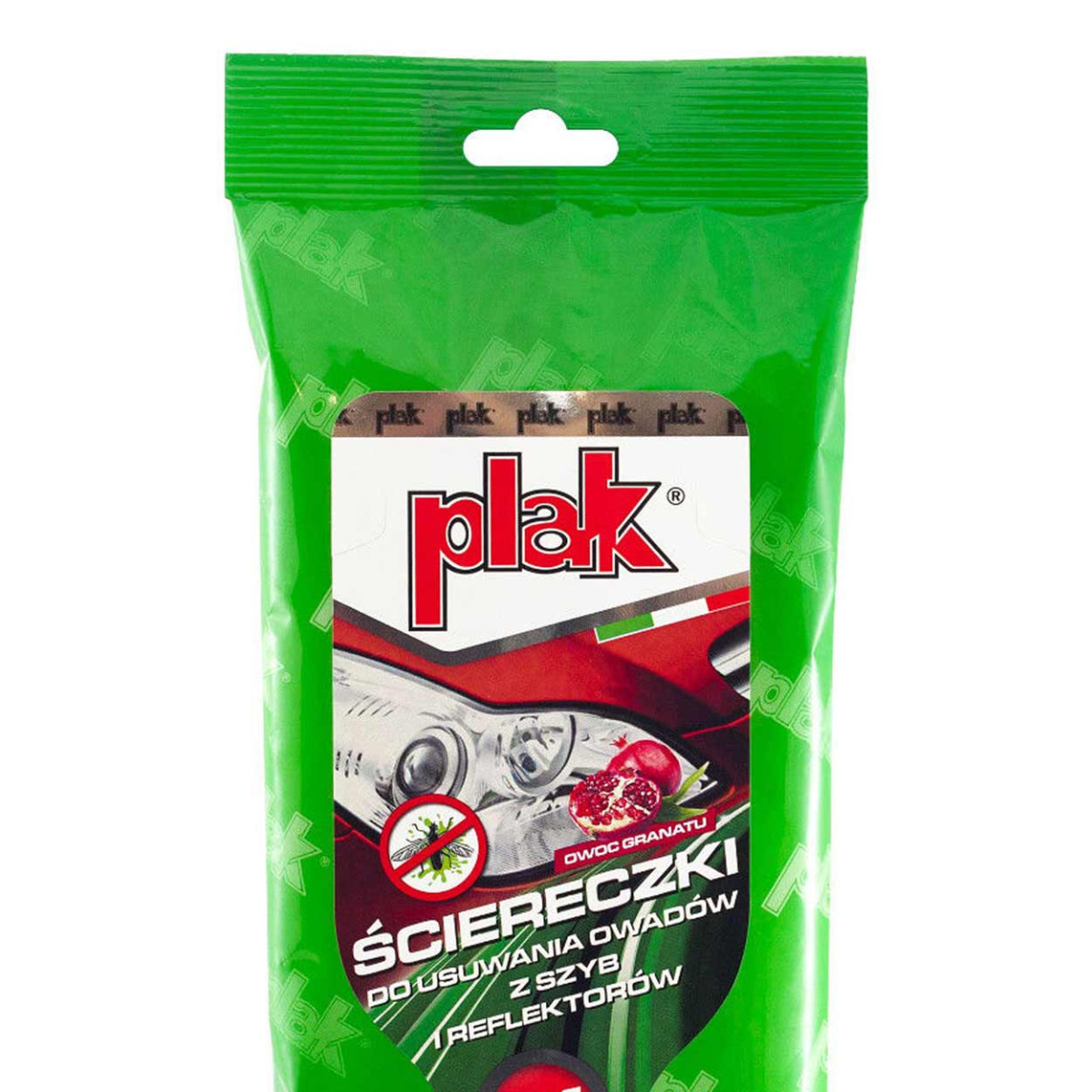 PLAK insect repellent wipes, 24 pcs., pomegranate scent