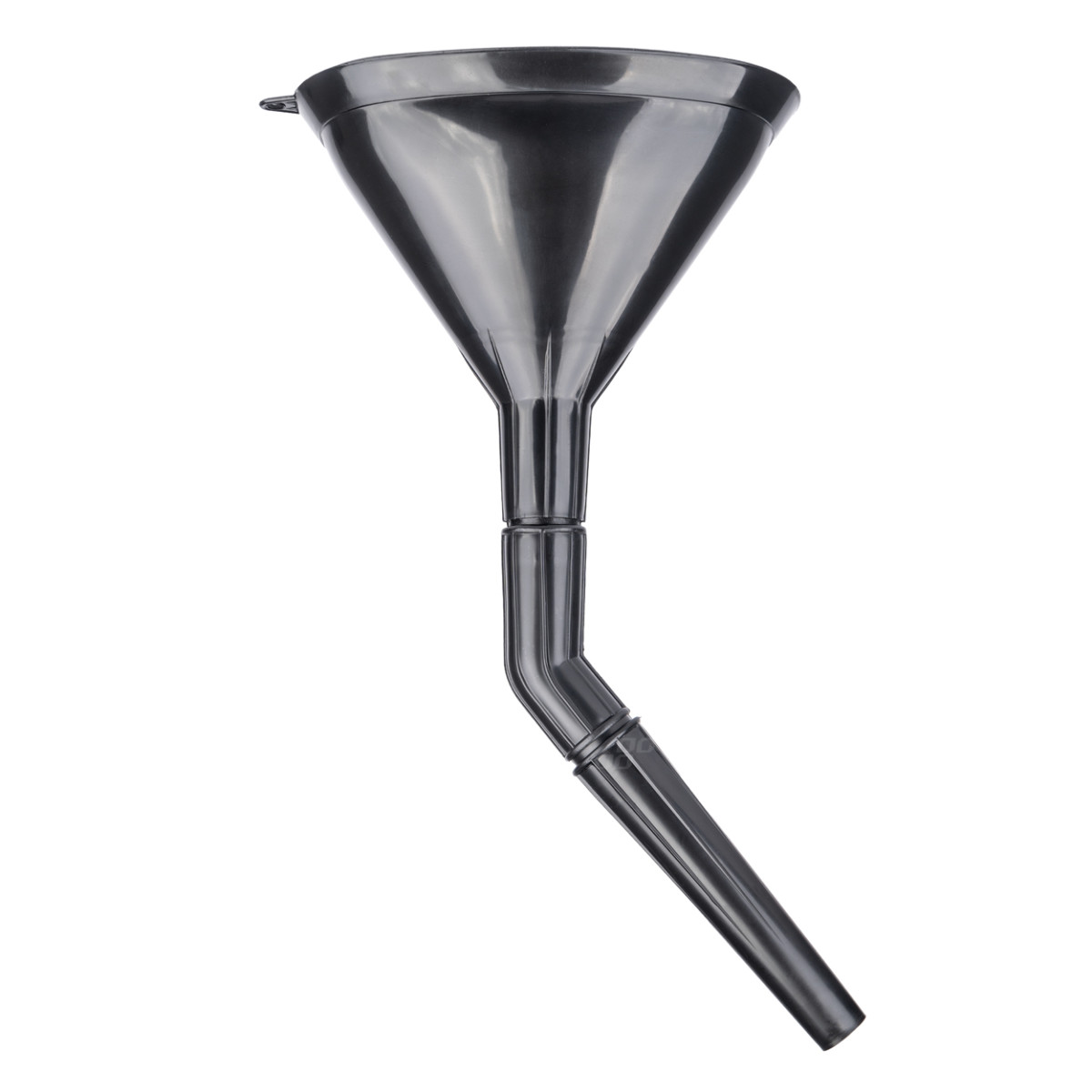 Plastic universal funnel with strainer, 3 parts, elliptical shape, 14 cm AMIO-04037